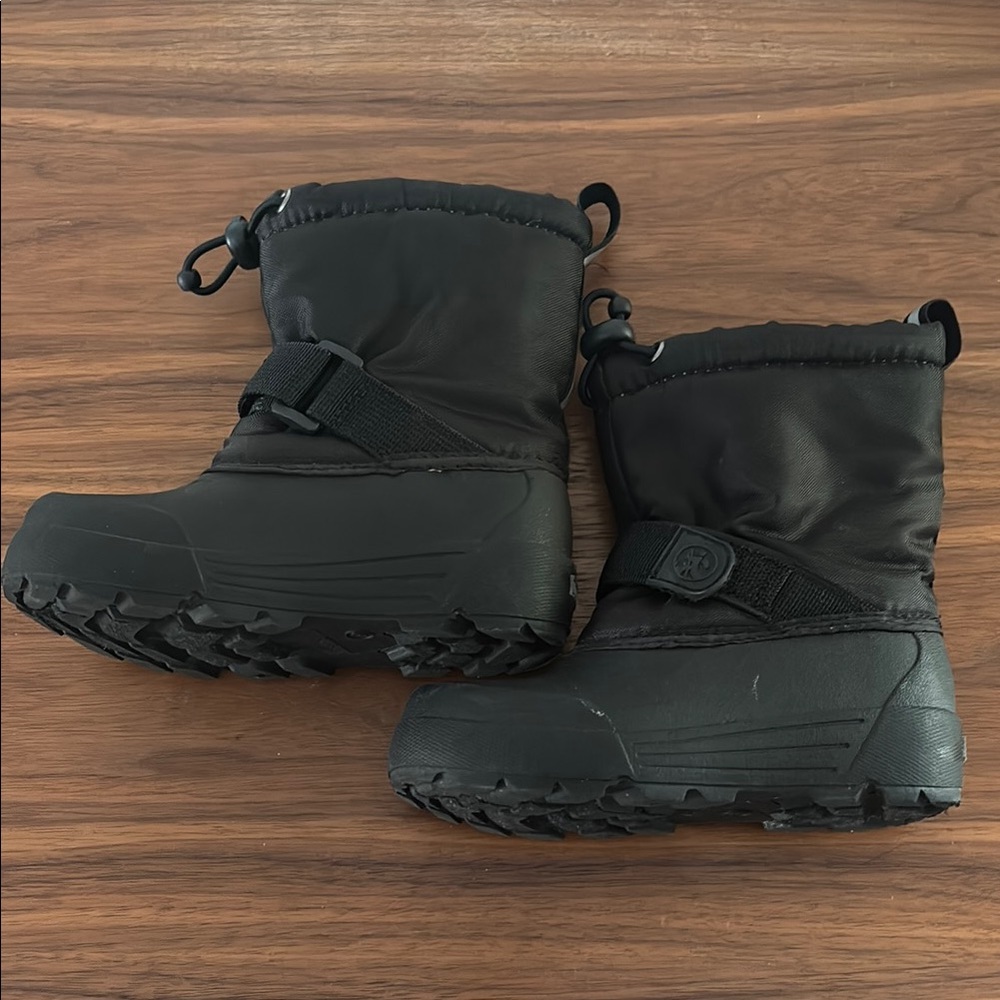 Black Winter Snow Black Boots